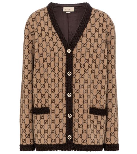 gucci gg knit cardigan|gucci web cardigan.